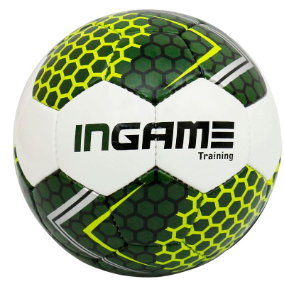 Футбольный мяч Ingame Training IFB-129 бело-зелёный 1